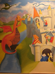 Blue Knight Wall Mural