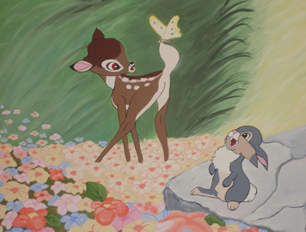 Bambi and Thumper Mural