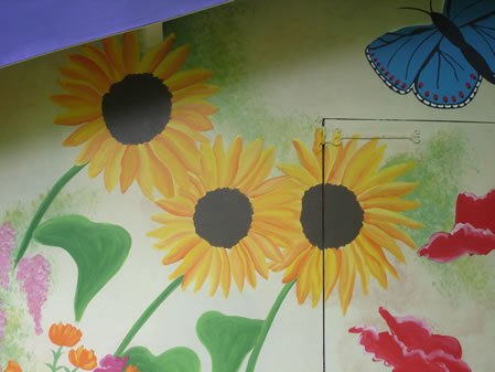 Exterior Mural - Sunflowers