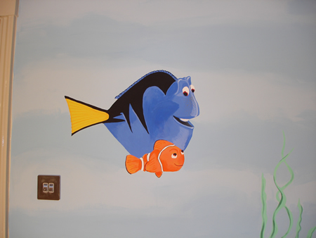 Dory and Nemo Mural
