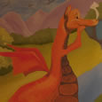 Dragon Mural on Canvas